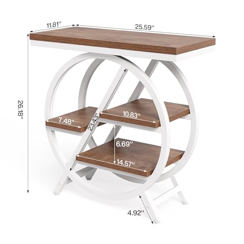 End Table Narrow Side Table with 4