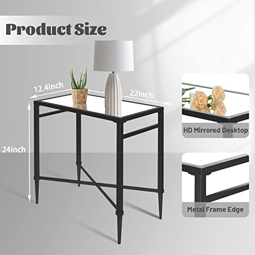 Metal Black End Table