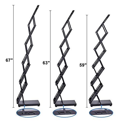 brochure display stand&Foldable Magazine Rack with 5 Pockets for Exhibition and Trade Show
