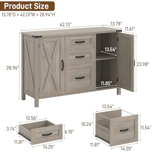 File Cabinet with 3 Drawers