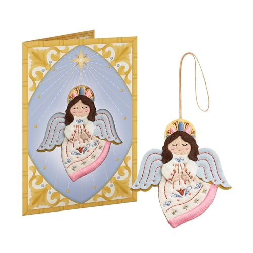 Christmas Handmade Heavenly Angel HeartFelt Charm Card