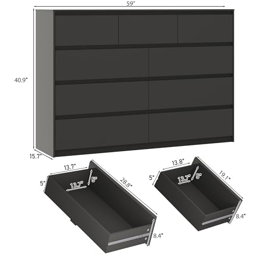 Black Malm Dresser for Bedroom