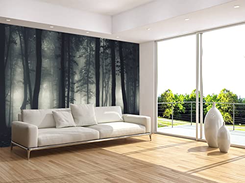 Foggy Forest Wallpaper Misty Jungle Rainforest Trees Nature Landscape Wall Mural