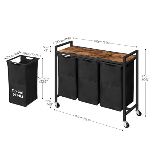 Laundry Sorter 3 Section
