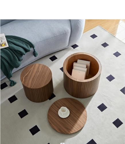 Round Nesting Coffee Table Set of 2 (2 Count)