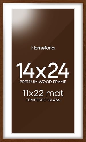 14x24 Brown Oak Picture Frame