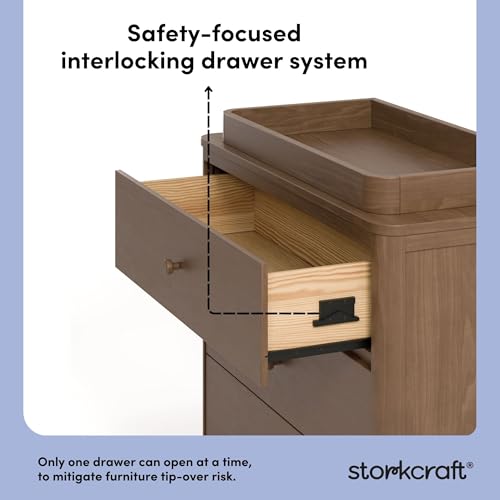 Casablanca 3 Drawer Chest & Removable Changing Topper