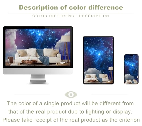 Galaxy Starry Cloud Wallpaper for Ceiling Starry Sky Wall Mural
