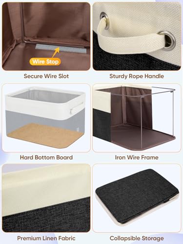 2 Pack Fabric Closet Storage Bins for Shelves (2 Count)