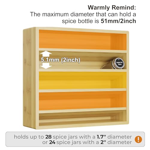 4 Tier Spice Rack Organizer for Cabinet