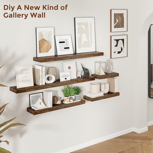 16 Inch Floating Shelves for Wall Set of 2 (2 Count)