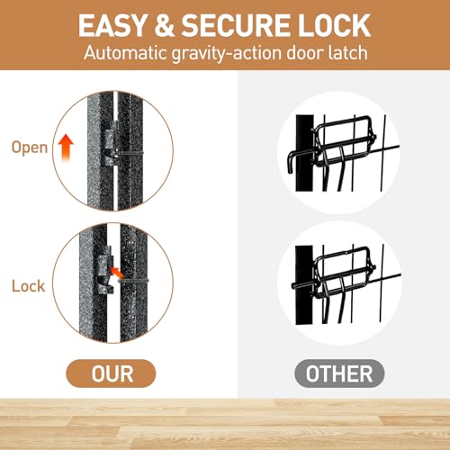 Metal Dog Playpen 24in H 8 Panels Heavy Duty Dog Fence