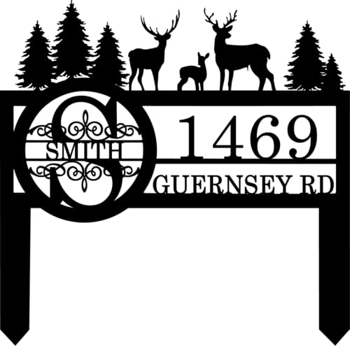 Personalized Deer Wildlife Decor for Outside
