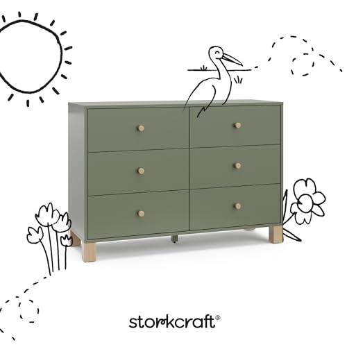California 6 Drawer Double Dresser