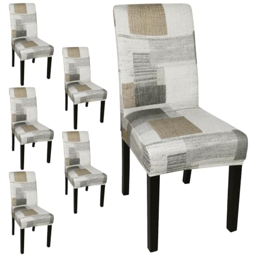 Pattern Chair Covers for Dining Room Set of 6