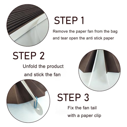 Coffee Party Decorations 8inch Hanging Paper Fans Set10pcs DIY (10 Count)