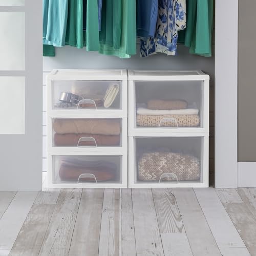 Stacking Drawer Storage Organizer for Clothes (12 Count)