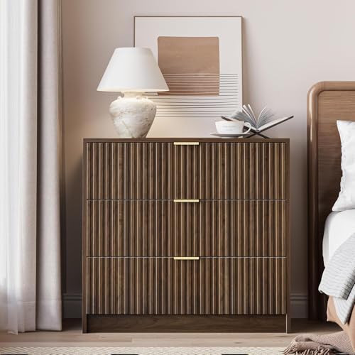 3 Drawer Nightstand Set of 2 (2 Count)