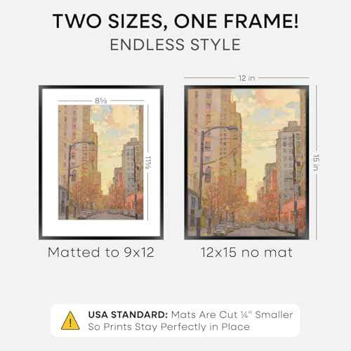 12x15 Black Picture Frame