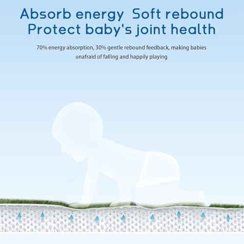 Baby Play Mat for Floor Nursery Muscle Mat Area Rug Playroom Rug 79x79" Elastic Foam 1.3" Thick Crawling Mat for Babies