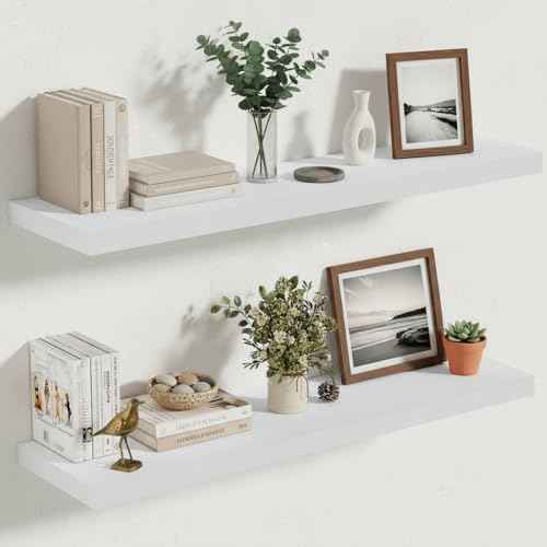 10 Inch Deep Floating Shelves 30x10” Set of 2 (2 Count)
