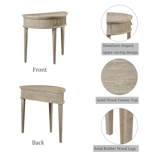 Crestview Hall Console Table for Entryway with Storage