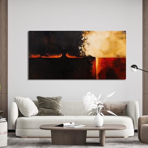Abstract Black Red Wall Art Decor Art Work Decoration For Bedroom 20"x40"