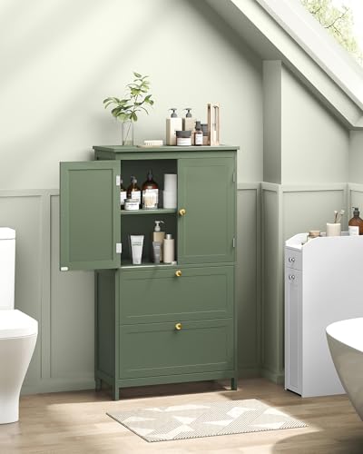 Bathroom Floor Cabinet with 2 Doors