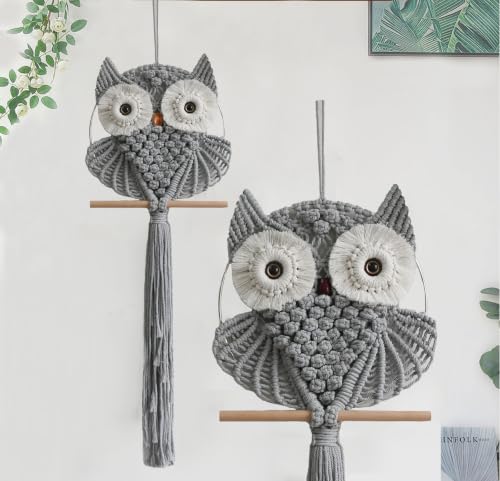 Owl Macrame Wall Hanging