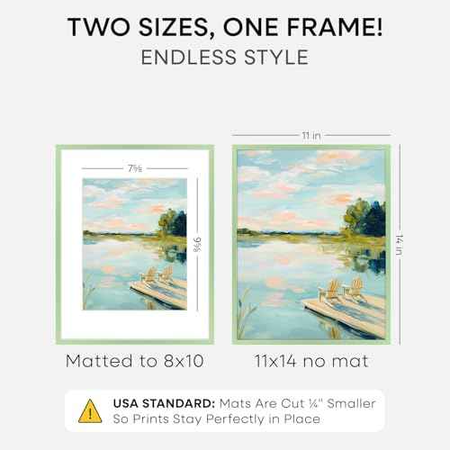 11x14 Green Picture Frame