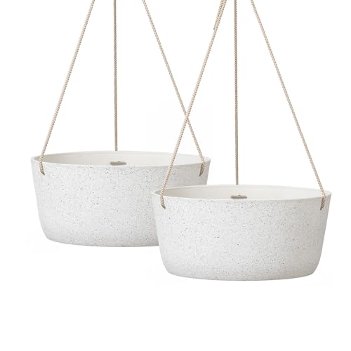 Large Hanging Planters for Outdoor Plants (2 Count)