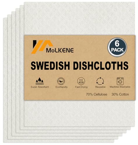 Swedish Dishcloths for Kitchen (6 Count)