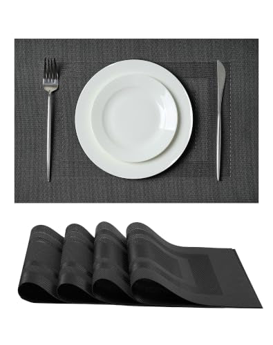 Black Frame Placemats Set of 4 (4 Count)