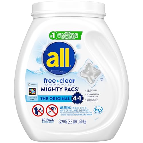 Unit Dose Laundry Detergent Pacs (80 Count)