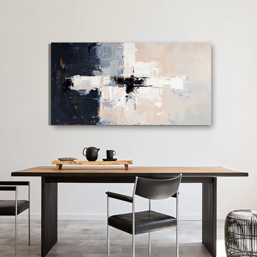 Abstract Black White Wall Art Decor Pictures for Living Room 20" X 40"