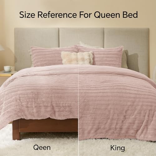 Faux Fur King Size Comforter Set
