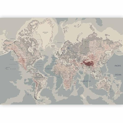 Wall Mural World Map 193x138 in (10 Count)