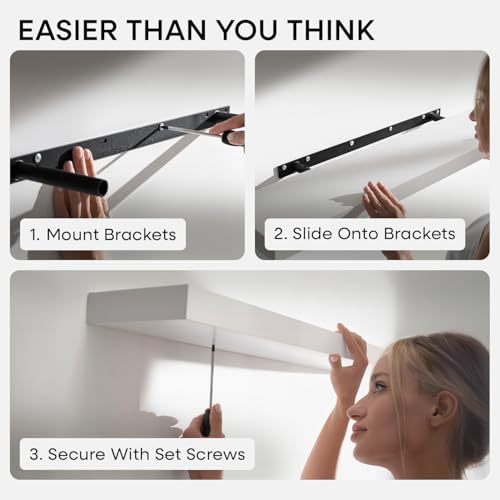 12 Inch Floating Shelves (3 Count)