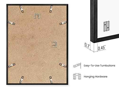 11x17 Black Metal Picture Frames (4 Count)