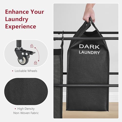 Laundry Sorter with Hanging Bar