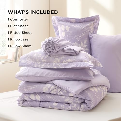 Floral Lavender Comforter Set