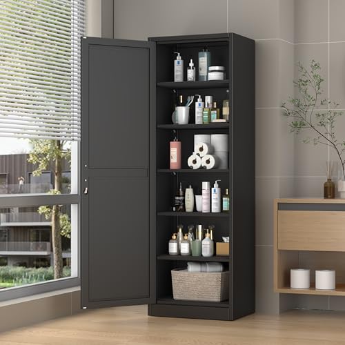 Metal Locker Tall Narrow Storage Cabinet