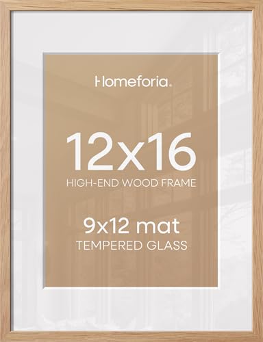 12x16 Natural Oak Picture Frame