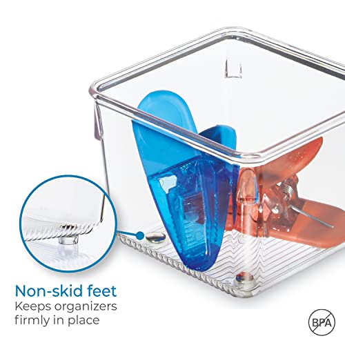 Linus Plastic Kitchen Drawer Organizer for Silverware (2 Count)