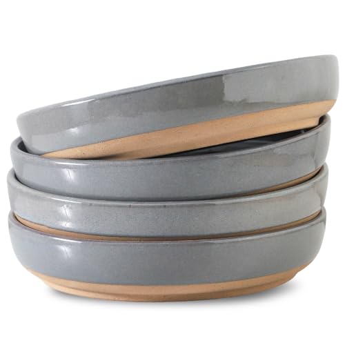 Pasta Bowls Set of 4 with Sesame Glaze Finish (4 Count)
