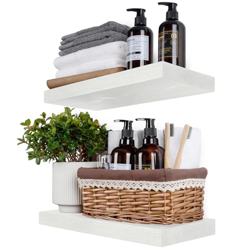 Wood Floating Shelves 18 inch (2 Count)