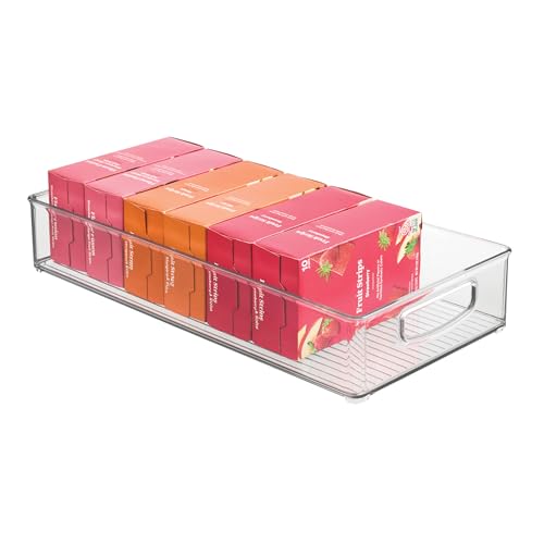 Stackable Clear Plastic Extra Long Pantry Organizers
