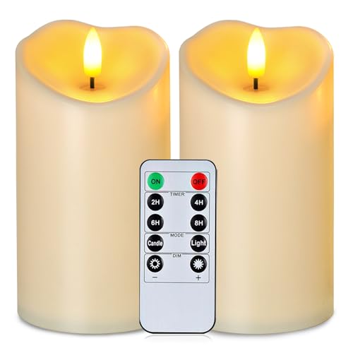6”x3” Outdoor Waterproof Flameless Candles (2 Count)