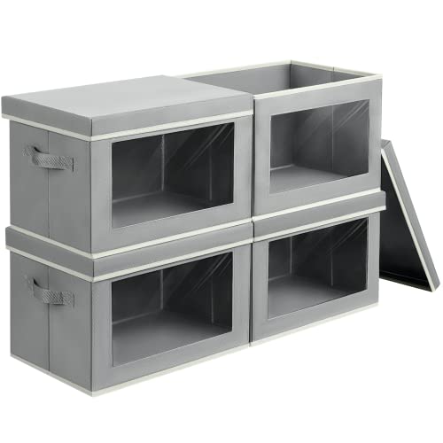 Storage Bins with Lids (4 Count)