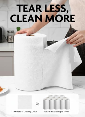Microfiber Cleaning Cloth Roll (90 Count)